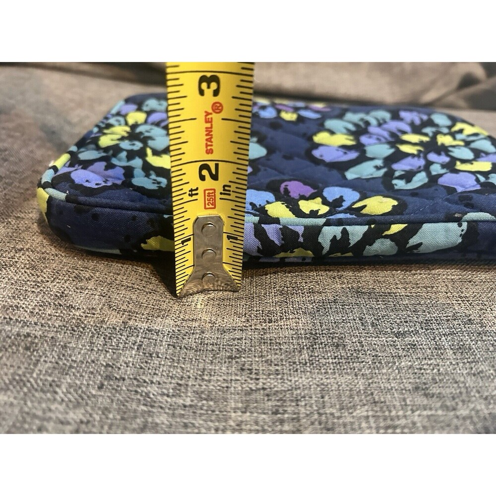 Vera Bradley E Reader Tablet Sleeve Indigo Pop Blue Purple Green Floral - Picture 10 of 10